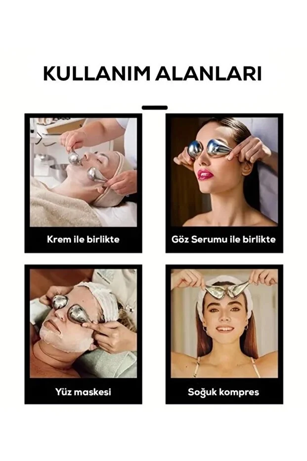 Yaşlanma Karşıtı Yüz Şekillendirici Paslanmaz Çelik Yüz Masaj Aleti - Anti Aging & Lifting